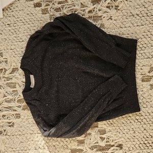 Everlane Cropped Cashmere Donegal Sweater XS